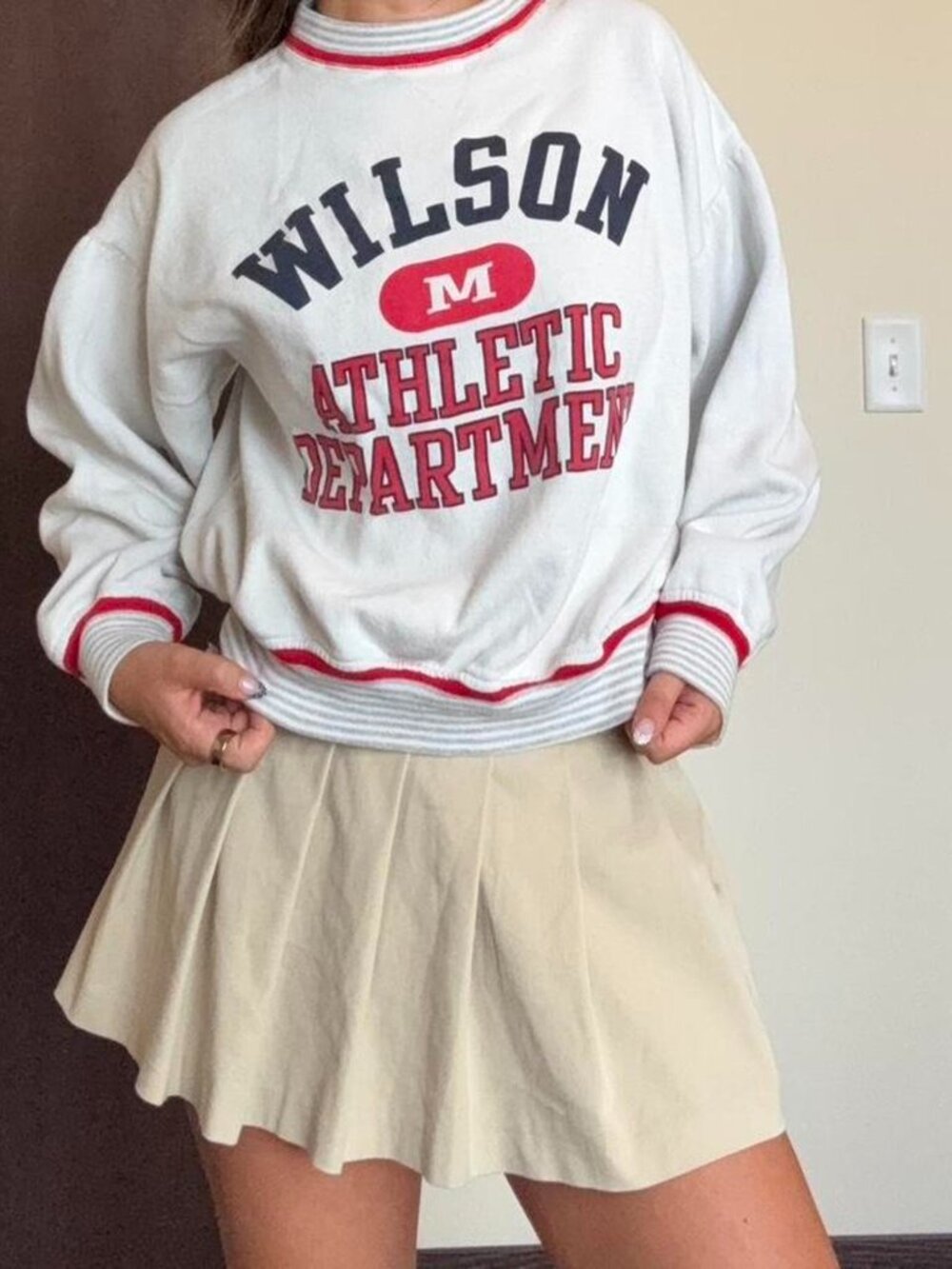 Vintage Wilson Athletic Department Crewneck Sweatshirt